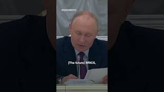 Putin compares G7 and BRICS GDP over time [upl. by Walley355]