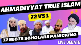 Pakistani Mullah Mufti ka Jhoot  Live Debate Ahmadi vs 72 Firqai Sects 121024  Ahmadi Debates [upl. by Ellehsyt211]