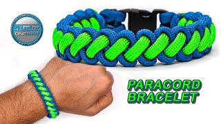 How to Make a Paracord Bracelet Bootlace Knot Tutorial [upl. by Atina]