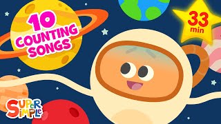 8 Little Planets  STEM Counting Song for Kids  Super Simple Songs [upl. by Rovner]