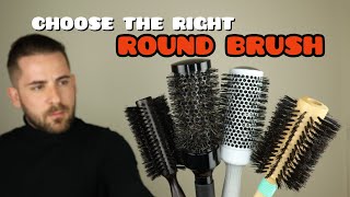 Choose the right Round brush  ceramic brush  boar hair brush  mix bristle brush explain [upl. by Merell]