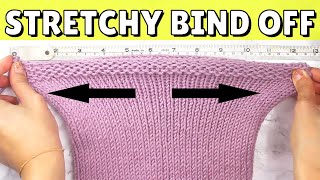 STRETCHY BIND OFF for Beginners game changing [upl. by Essie]