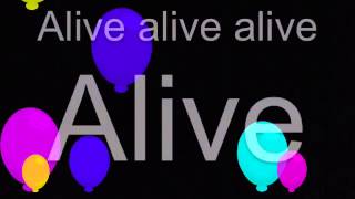 Alive Krewella chipmunk version with lyrics [upl. by Acinna]