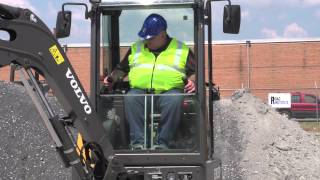 Volvo ECR25D WalkAround Part 1  Cabin amp Operator Environment [upl. by Thorin291]