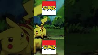 Pikachu Evolves into Raichu pokemon abridged anime ash pikachu raichu funny comedy evolve [upl. by Nauqed547]