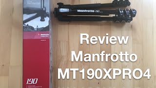 Manfrotto Stativ 190 MT190XPRO4 Review Aluminium Deutsch [upl. by Ecnaiva847]