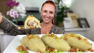 БЕЗ МУКИ и ЯИЦ Блюдо из картофеля с фаршем ЦЕППЕЛИНЫ Очень вкусно Люда Изи Кук potato meat dishes [upl. by Nandor75]