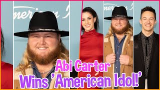 Abi Carter Crowned as Season 22 American Idol Champion in Thrilling Finale [upl. by Edveh]