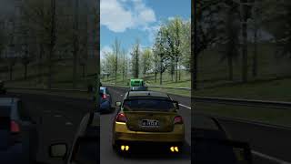 600 HP WRX STI Cutting Up Through Highway Traffic  Assetto Corsa [upl. by Ltney]