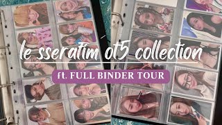 complete le sserafim ot5 album photocard collection binder tour [upl. by Sueddaht598]