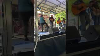 Deby playing washtub bass at 31 st Osborne Brothers Fest Hyden KY [upl. by Lederer969]