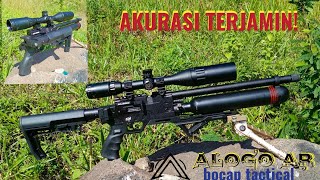 AKURASI TERJAMIN SENAPAN PCP BOCAP TACTICAL BOGEL ALOGO AR 360CC POPOR LIPAT punya mas IMAM NTB [upl. by Kappenne]