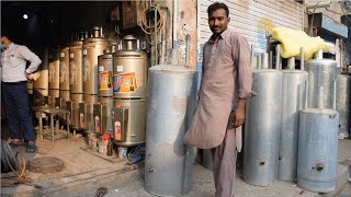 Geyser Manufacturing  Incredible Technique of Making a GasFired Water Heater [upl. by Xenos]