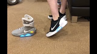 Nike Hyperadapt 10 BlackWhite colourway vs Nike Mag [upl. by Annoet]