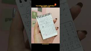 November Table Calendar 🤍 my birthday month birthday drawing diy calligraphy doodle [upl. by Ryan865]