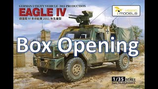 Vespid Models 135 Eagle IV German Vehicle  Box Opening [upl. by Kerad91]