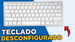 TECLADO DESCONFIGURADO NO COMPUTADOR RESOLVIDO [upl. by Afatsuom]