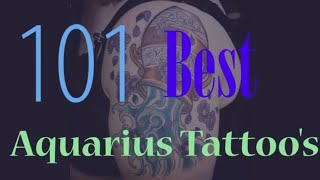 101 Best Aquarius Tattoos [upl. by Lindell]