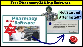 Free Pharmacy Billing Software Not Starting after Instalaltion Check Video How to Fix it [upl. by Savannah105]