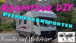 Roomtour  Wir leben mit 3 Kindern im Lkw DIY Pferdetransporter Umbau Wohnmobil [upl. by Maurizio]