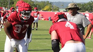 Video from Arkansas fall camp practice No 13 [upl. by Atter]