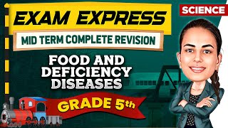 Food And Deficiency Diseases  Midterm Revision For Class 5th  Exam Express [upl. by Conal]