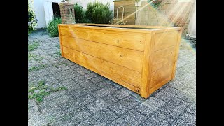 Fioriera in legno fai da te  Wooden planter DIY [upl. by Aprilette]