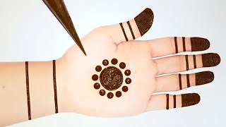 Easy Simple dotted mehndi trick  Stylish Mehndi designs for hands  Gol tikki mehandi design [upl. by Anitneuq]