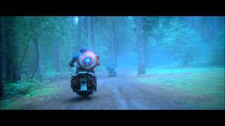 Captain America  First Avenger  Extrait quotPoursuite à motoquot VOSTHD [upl. by Seidler]