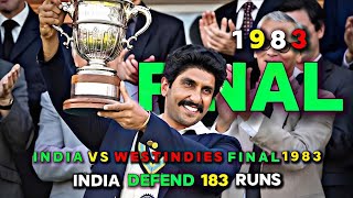 Indias Triumph World Cup Final 1983 Highlights [upl. by Norym]