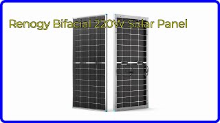 REVIEW 2024 Renogy Bifacial 220W Solar Panel ESSENTIAL details [upl. by Lielos]