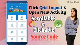 How to Create Grid Layout and CardView Layout in Android Studio [upl. by Ariaek]