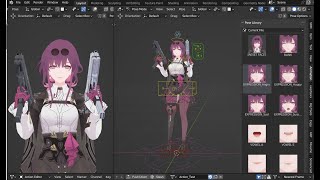 BLENDER Rigged Character Kafka [upl. by Yartnoed349]