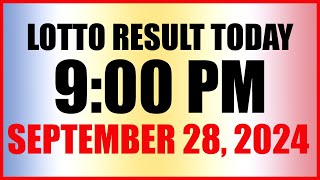 Lotto Result Today 9pm Draw September 28 2024 Swertres Ez2 Pcso [upl. by Azarcon304]