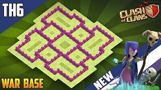 Epic Base Town Hall 6 TH6 TROPHYWAR Base 2018 COC BEST Th6 Trophy Base Design  Clash of Clans [upl. by Assitruc]