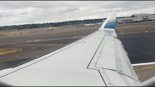 Alaska Airlines Horizon Air Embraer 175 Takeoff from Portland International Airport [upl. by Hayidah]