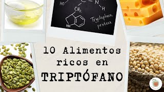 10 Alimentos RICOS en TRIPTÓFANO para tu BIENESTAR [upl. by Ylsel737]