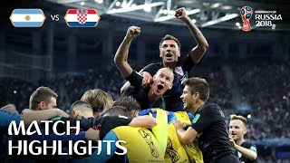 Argentina v Croatia  2018 FIFA World Cup  Match Highlights [upl. by Airemaj]