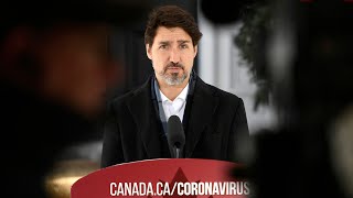 COVID19 update Trudeau warns of potential enforcement measures [upl. by Grizelda44]