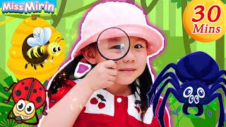 Mirin learn about Bugs and Insects Compilation  Fun videos for kids [upl. by Sansen476]