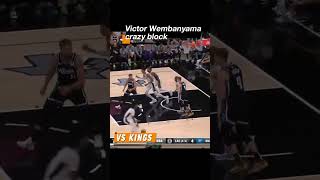 Victor Wembanyana crazy block basketball highlights block [upl. by Iturk]