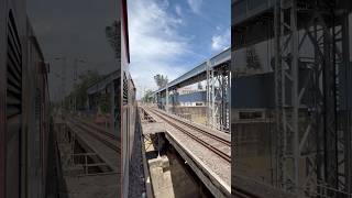 Trains crossing Farakka Barrage shorts [upl. by Curtis]