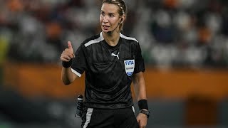 AFCON Bouchra Karboubi the first North African woman to referee a men’s match [upl. by Yevrah]