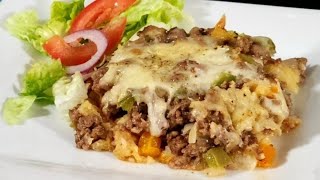 Ground Beef and Potato Casserole  Super Delicious ❤️ [upl. by Keary]