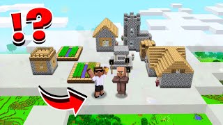 Best of FLYING VILLAGE IN THE CLOUDS in Minecraft [upl. by Jew]