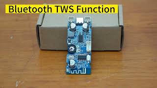 Stereo 5W Bluetooth 50 Amplifier Board w Volume Control amp Bluetooth Unpair  TWS Function [upl. by Fridlund]