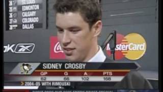 2005 NHL Entry Draft Sidney Crosby [upl. by Etnovad]