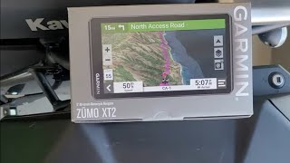 Garmin zumo XT2 First Look  3D Cycle Parts [upl. by Aillicirp]