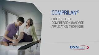 Comprilan Short Stretch Compression Bandage Application Technique [upl. by Novanod]