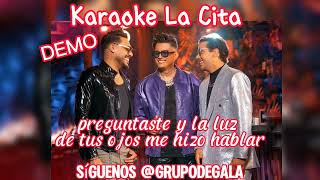 Karaoke La Cita Ronald Borjas Juan Miguel  Victor Muñoz [upl. by Esialb]